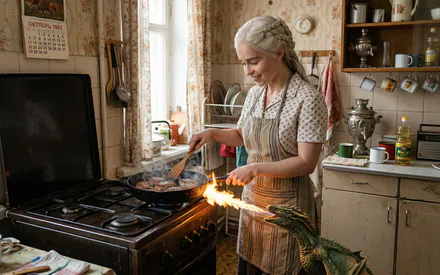 Дайнерис, Дракон, Кухня, Котлеты