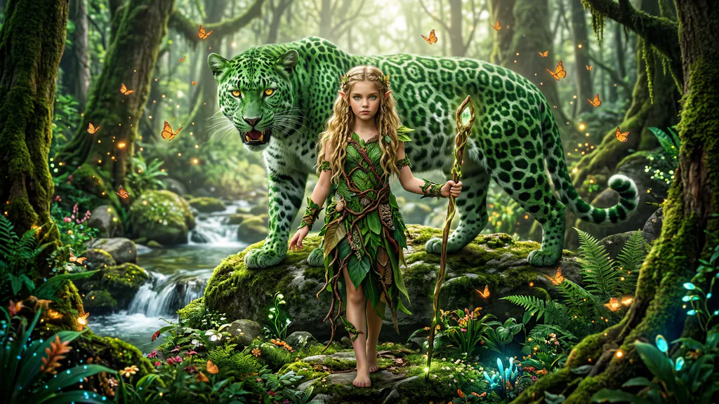 Обои на рабочий стол: Эльфийка