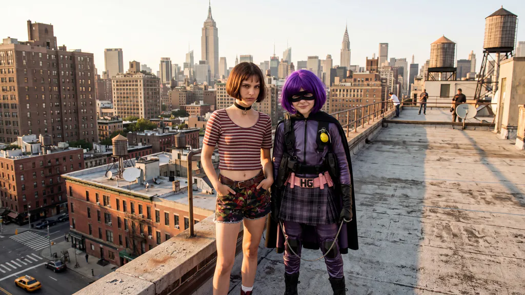 Шпалери для робочого столу: Подружки на даху