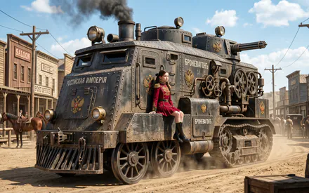 Дизельпанк, Девочка, Россия, Дикий запад
