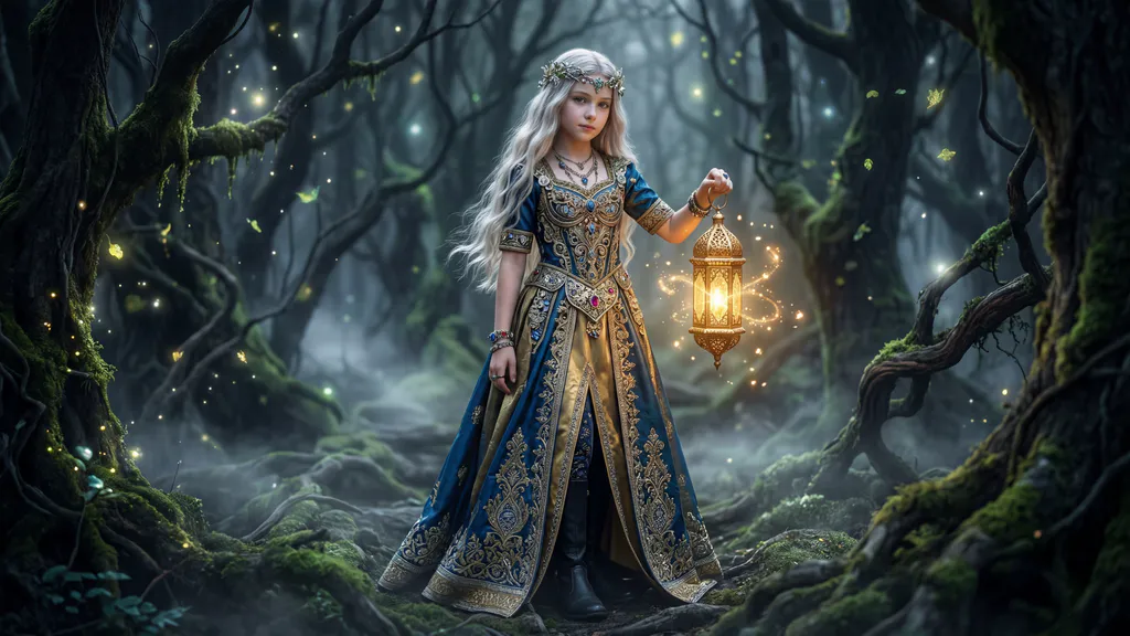 Обои на рабочий стол: Принцесса в лесу