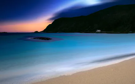 Ночь, Море, Горы, Пляж
