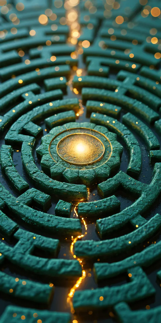 Phone wallpaper: Mystical labyrinth