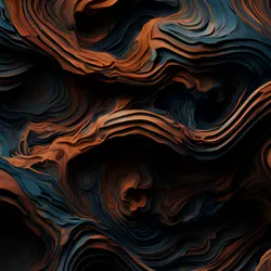 Зеленая волнистая абстракция
