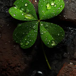 Drops on the leaves