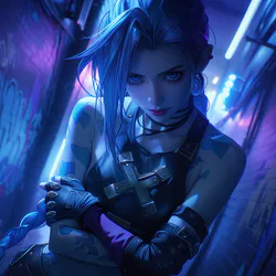 Jinx Neon Art