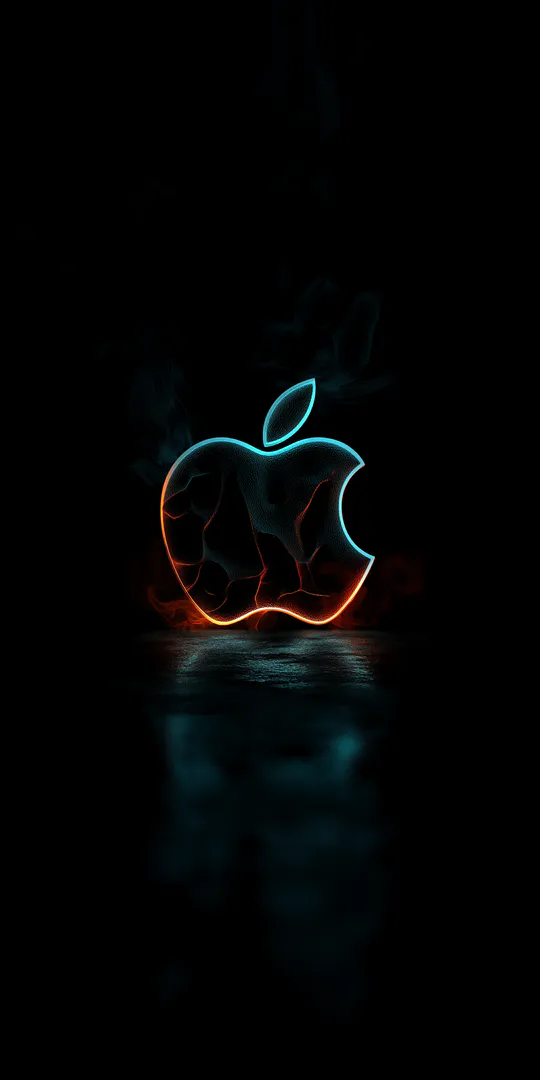 Обои на телефон: Неоновое Apple