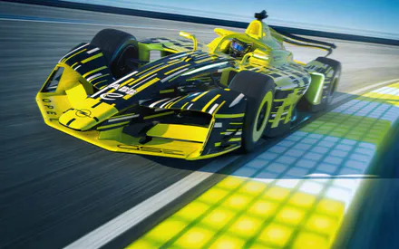 Formula E, Электрокар, Гонки, Трек, Пилот, Аэродинамика, Концепт, AI Art