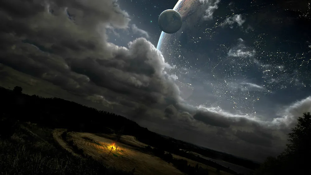 Wallpaper Space Fantasy Landscape 1280x720