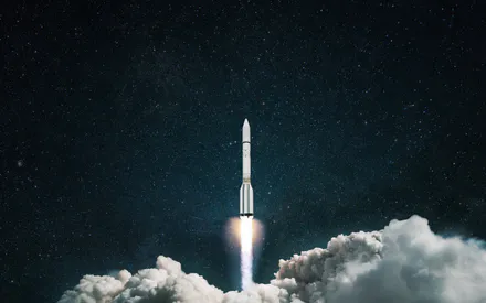 Ракета, Космос, Запуск, Хмари