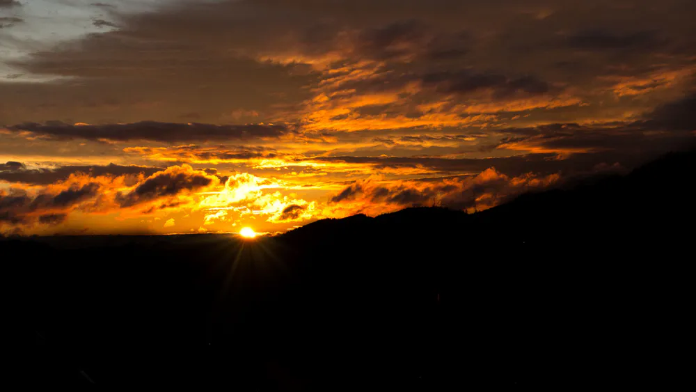 Wallpaper Sunset 3440x1440