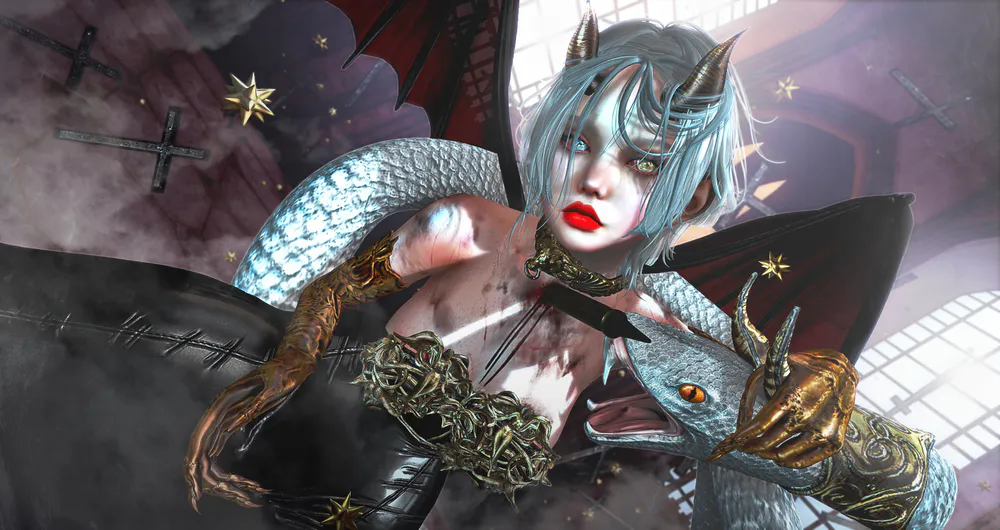 Wallpaper 3d fantasy girl 3440x1440