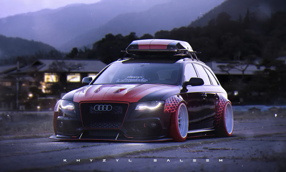 Wallpaper Audi RS4 Avant 1024x576