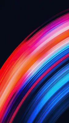 Abstraction, Stripes, Gradient, Blue Tones, Pink Tones, Red Tones, Black Background, Amoled