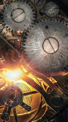 Mechanism, Spring, Metal, Screws, Macro, Mechanics, Shine, Warm Light