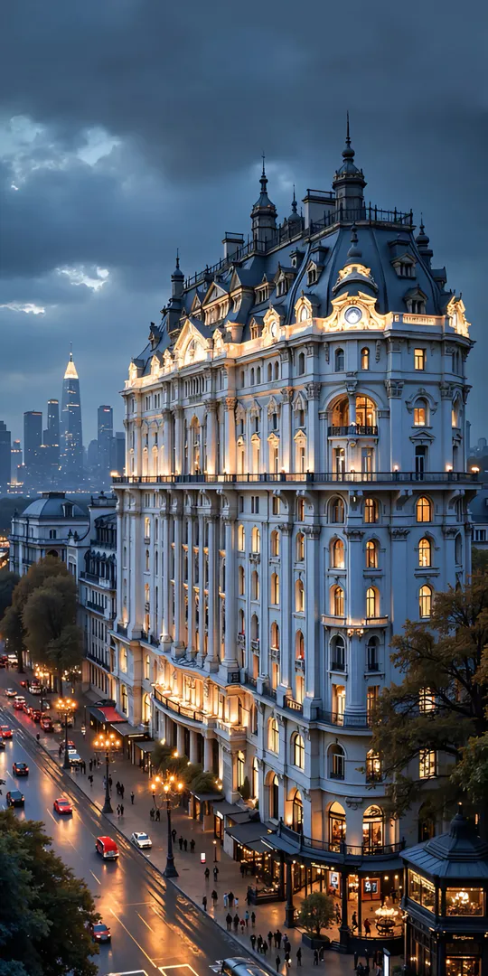 Phone wallpaper: Evening palace