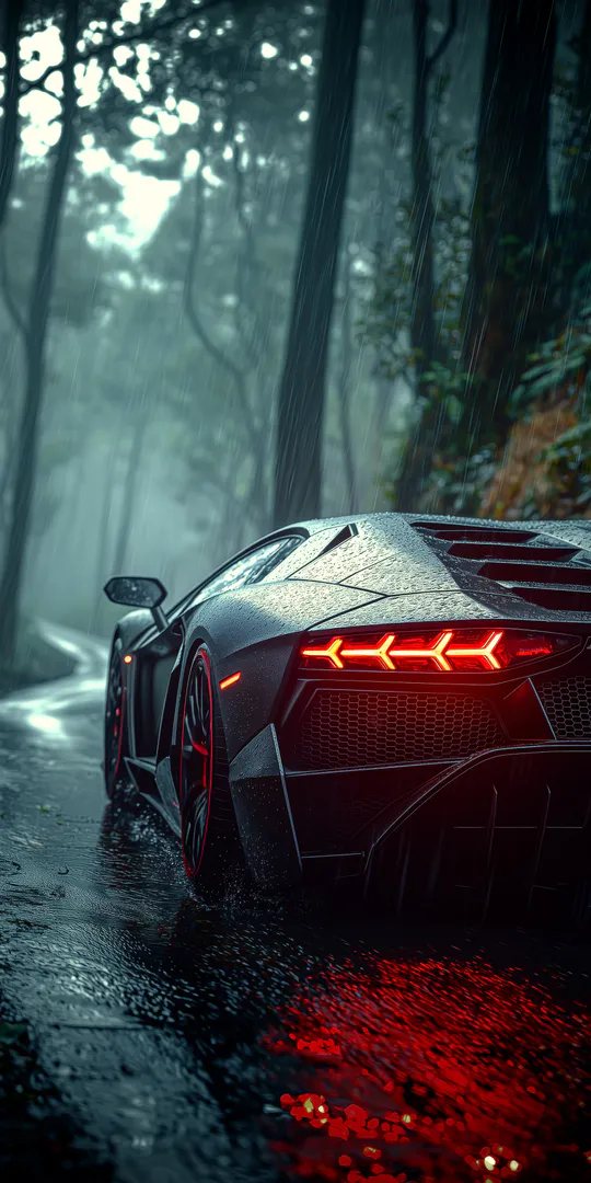 Обои на телефон: Ночной Lamborghini