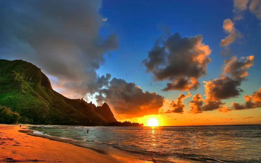 Wallpaper Beautiful Hawaii Sunset 1280x800