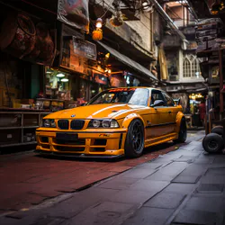 Orange BMW