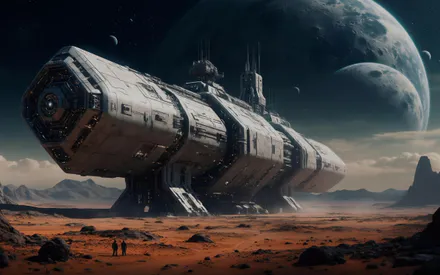 Космос, Пейзаж, Планеты, Farisey, Станция, Колония