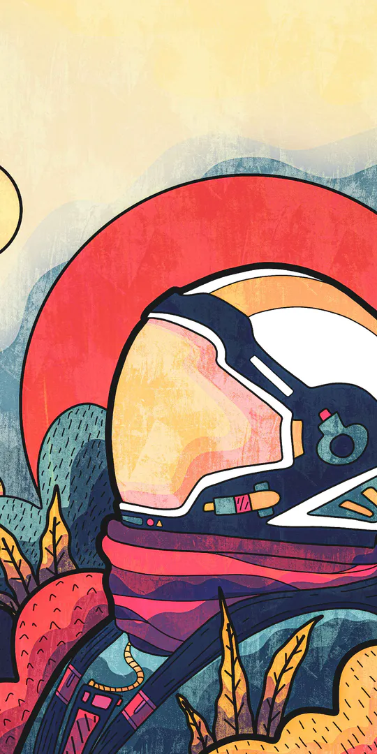 Шпалери на телефон: Космічний Мандрівник