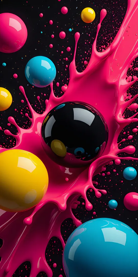 Phone wallpaper: Color splash