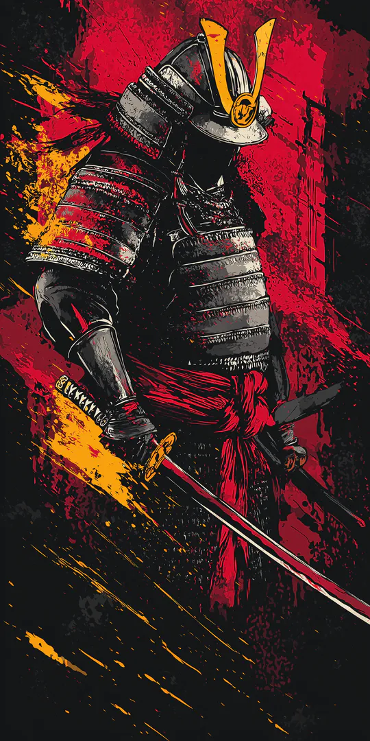 Phone wallpaper: Dark Samurai