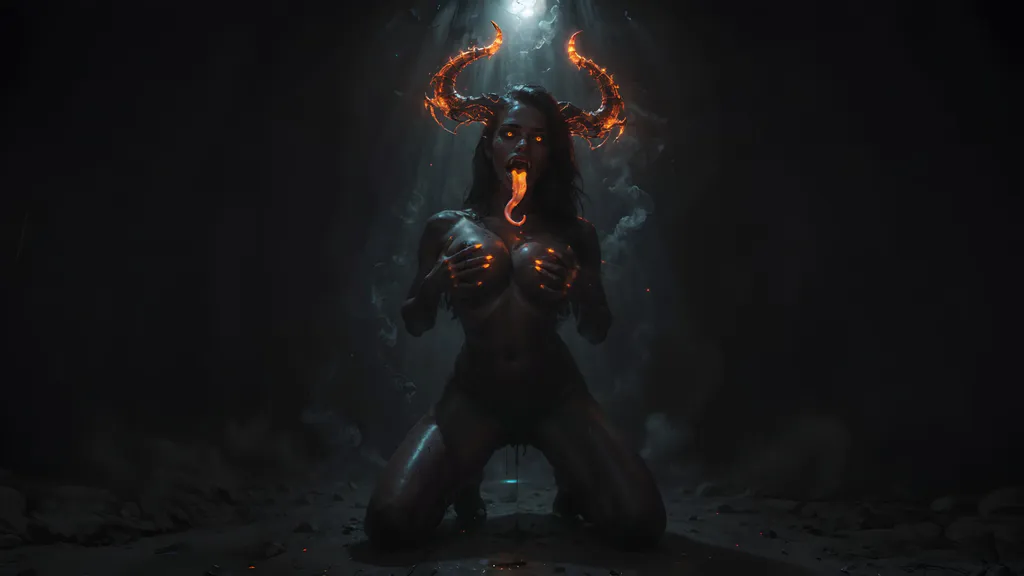 Desktop wallpaper: Hell goddess