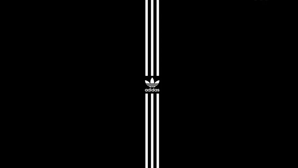 Обои Black and White Adidas 720x1280