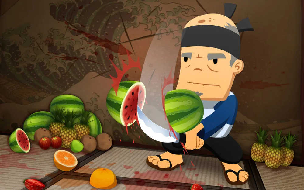 Обои Fruit Ninja Game 640x960
