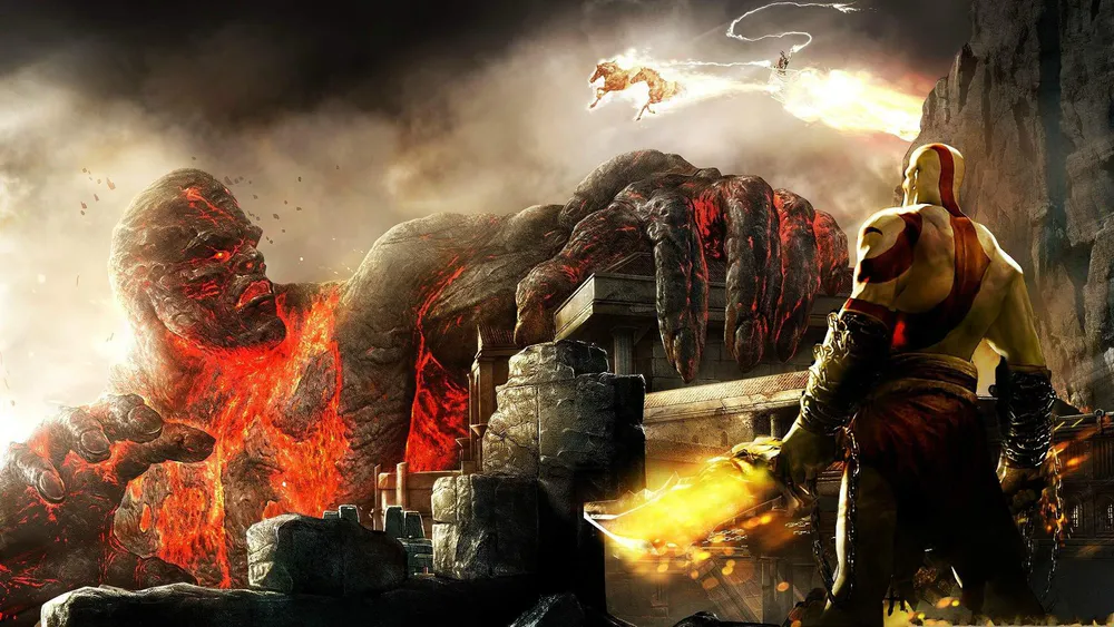 Wallpaper God of War Kratos 1366x768