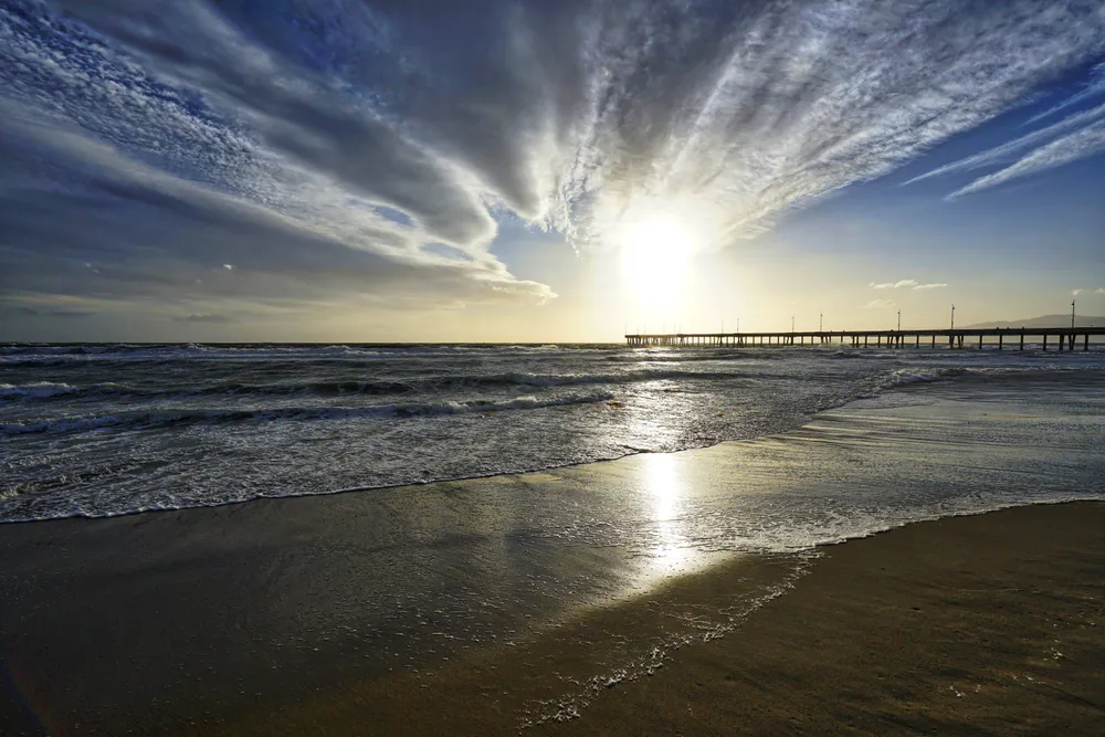 Wallpaper Sunset at Venice Beach 720x1280