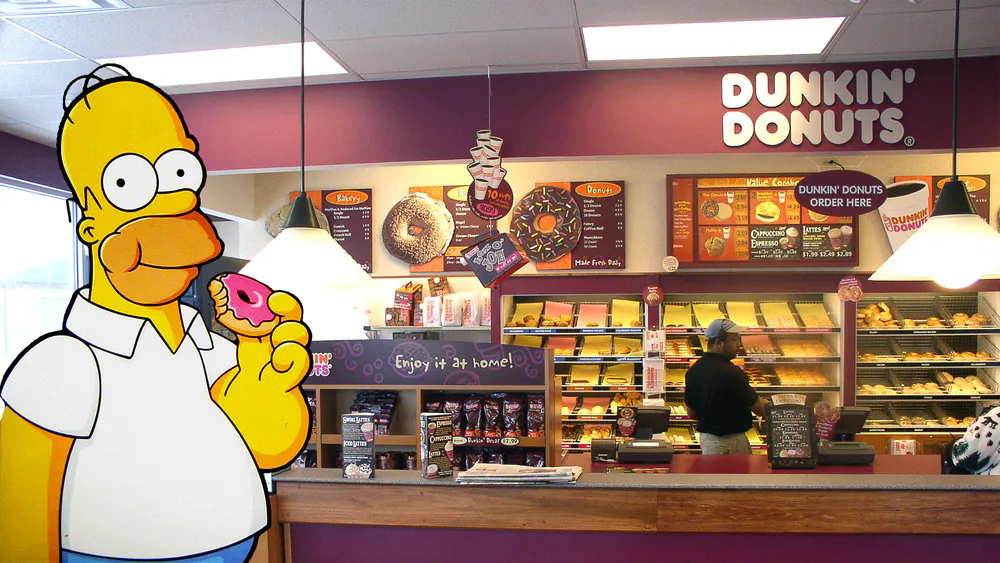 Wallpaper The Simpsons Dunkin Donuts 1024x1024