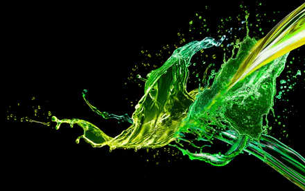 Жидкость, Зеленая, Черный, Фон