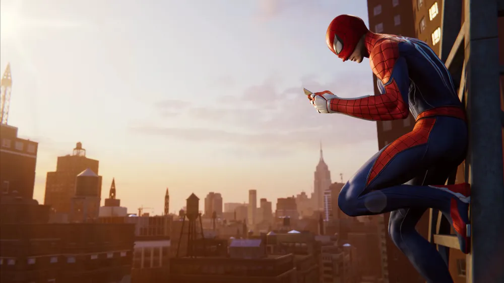 Обои Spider Man PS4 Game 3440x1440