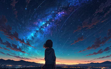 Девушка, Небо, Звезды, Млечный путь