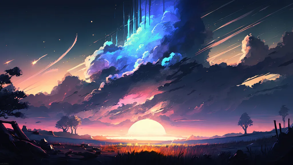 Обои на рабочий стол: Закат солнца