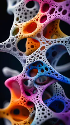 Пористый, Цвет, Губчатый, Градиент, Структура, Микроструктура, Сетка