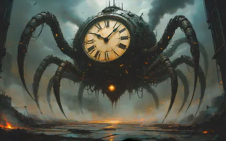 Clock, Time, Farisey, Monsters