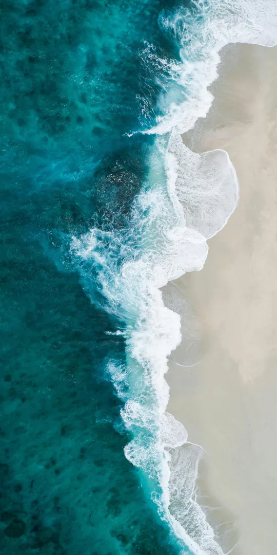 Phone wallpaper: Aerial photo of the coast