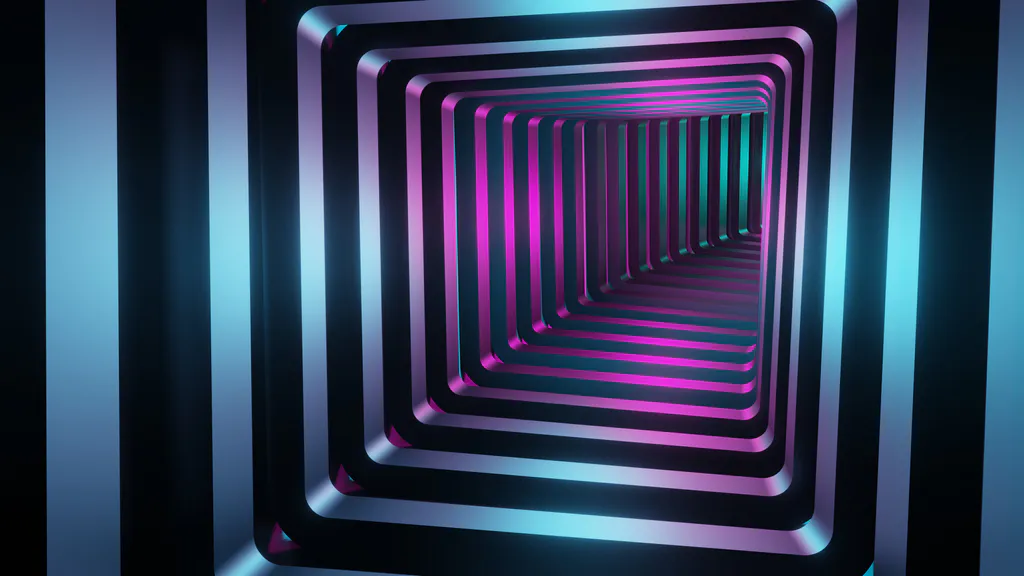 Desktop wallpaper: Neon corridor