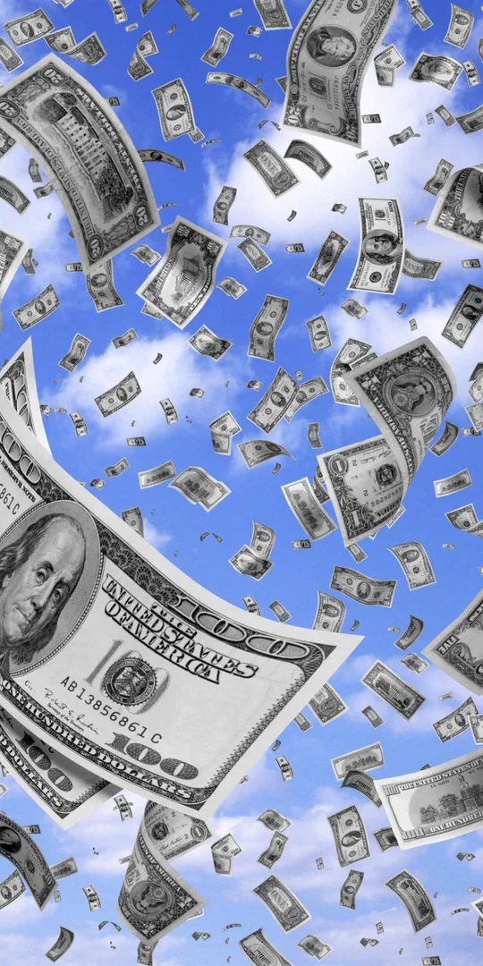 Phone wallpaper: Dollars
