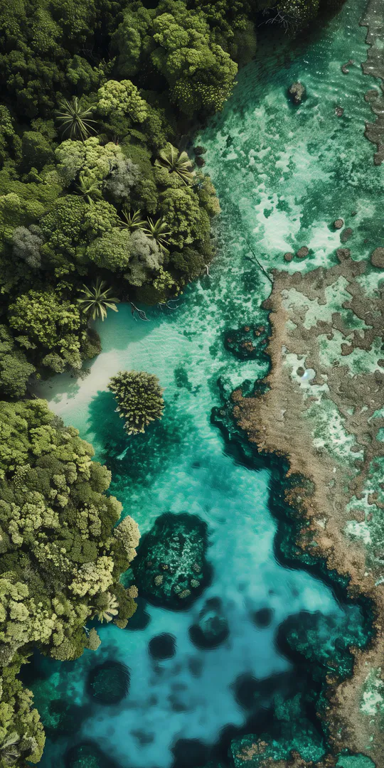 Phone wallpaper: A tropical paradise