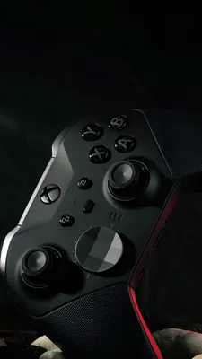 Xbox, Controller, Gamepad, Microsoft, Elite Series 2, Gaming, Games, Black, Technology, Accessories, Device, Macro, Details, Buttons, Dark Background, Vertical