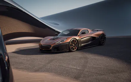 Rimac Nevera, Car, Brown, Sports Car