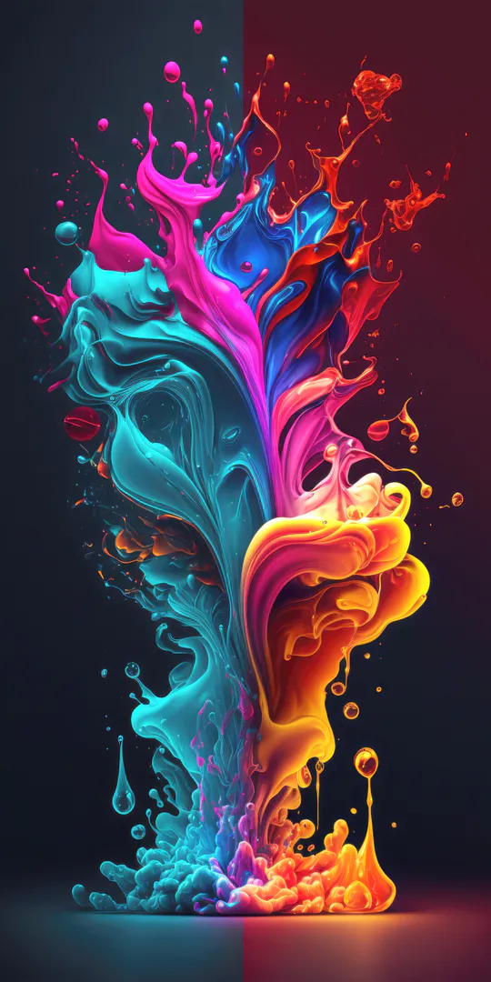 Phone wallpaper: The blast of colors