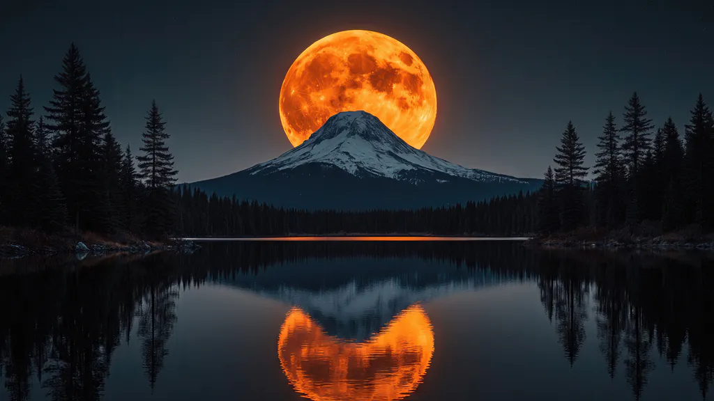Desktop wallpaper: Full moon
