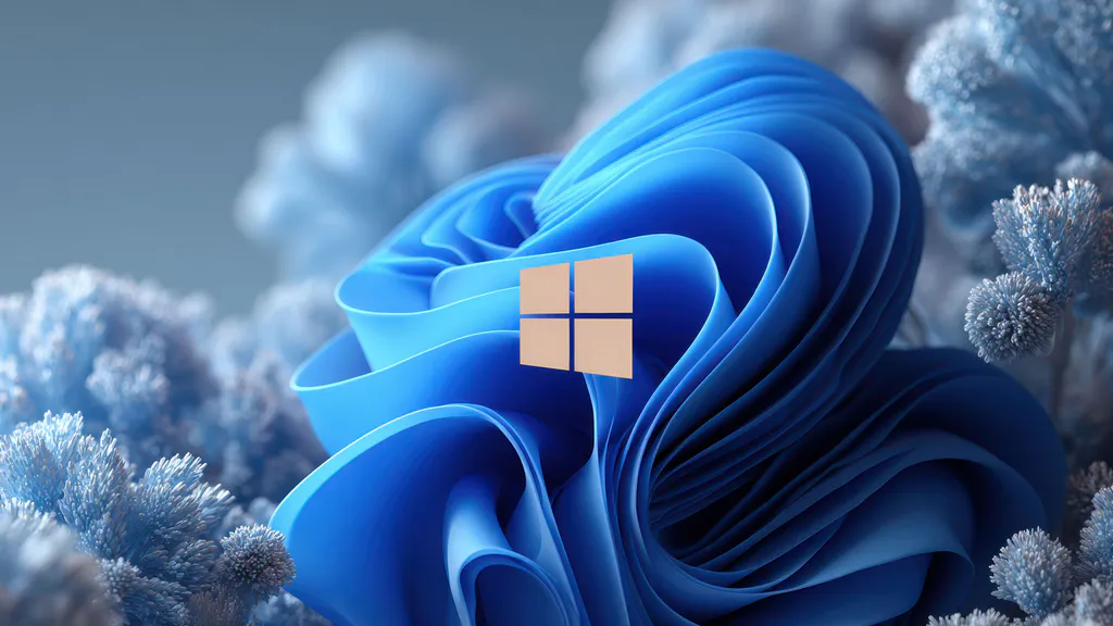 Обои на рабочий стол: Синяя абстракция Windows