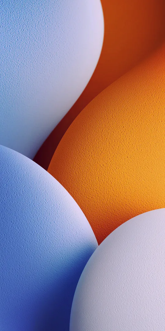 Обои на телефон: Абстрактные цветовые сферы