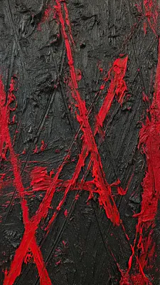 Текстурированная, Масляная краска, Черная, Красная, Грубая, Поцарапанная